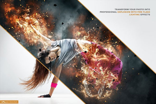 explosion photoshop action free download